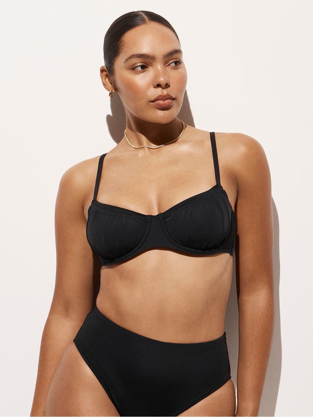 J Crew DD ruched underwire bikini top